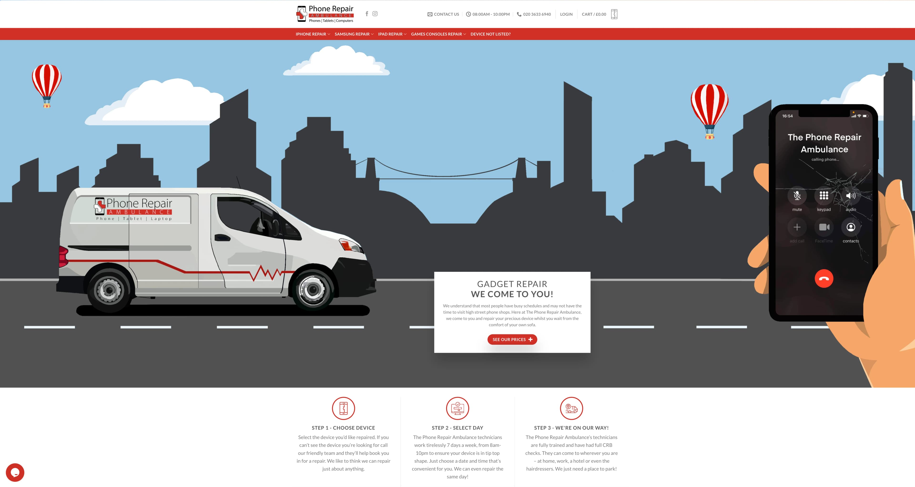 Phone Repair Ambulance